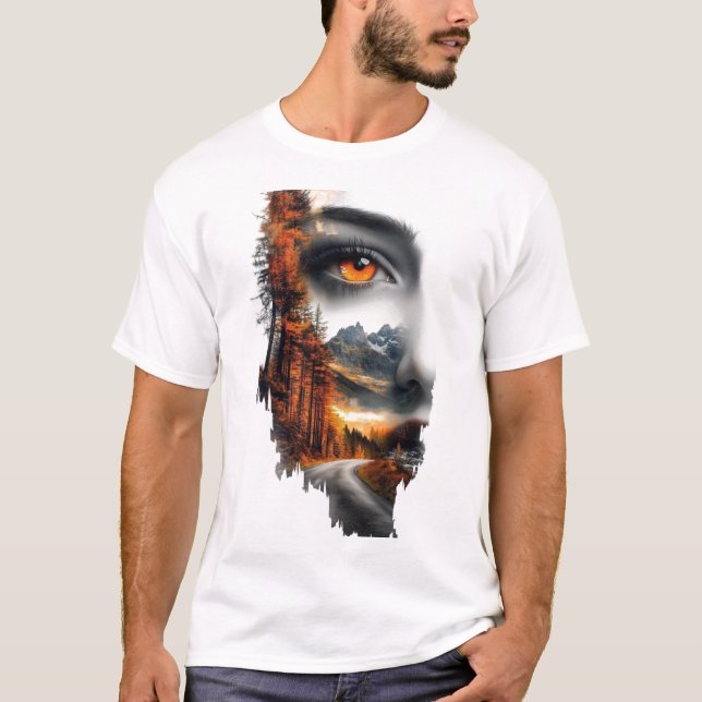 Inner Wilderness – Surreal Nature Portrait T-Shirt (Front)