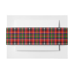 Innes Scottish Tartan Belly Band Invitation Belly Band