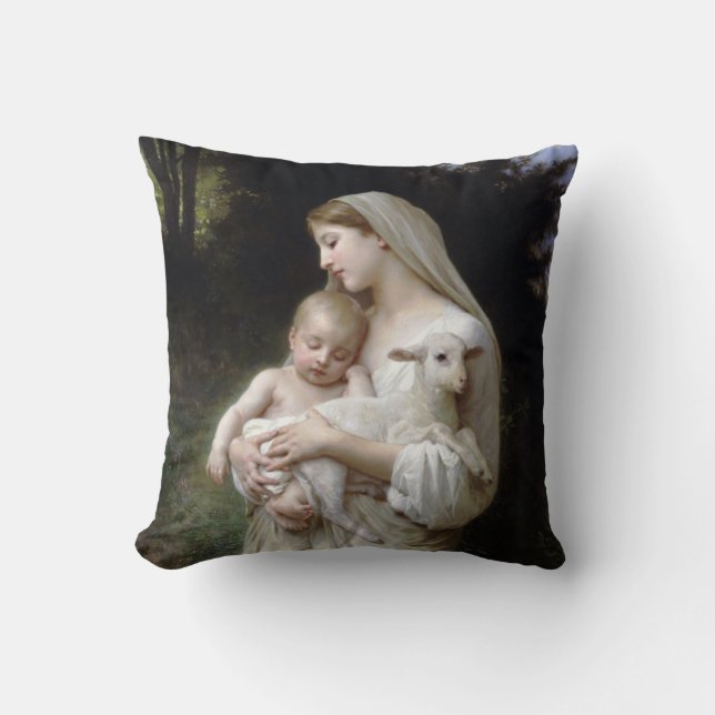 Innocence (Madonna and Child), Bouguereau Cushion (Front)