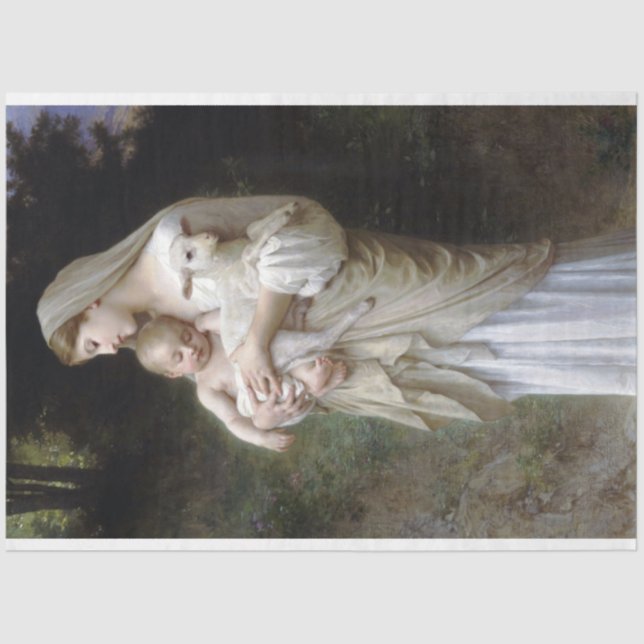 Innocence (Madonna and Child), Bouguereau Tissue Paper (Front)