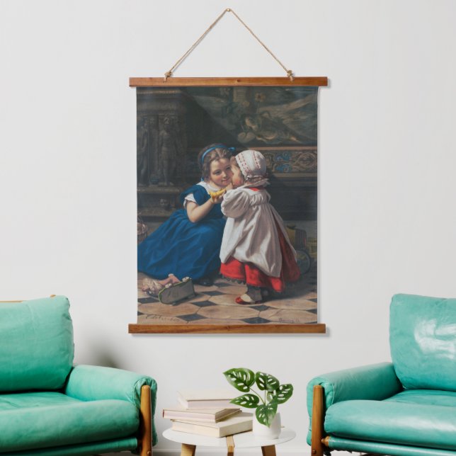 Innocence & Music, First Lesson in Music Old Times Hanging Tapestry (Living Room)