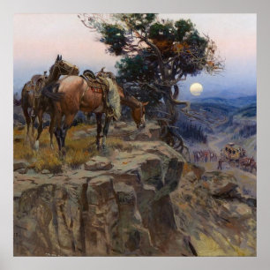 “Innocent Allies” by Charles M Russell Poster