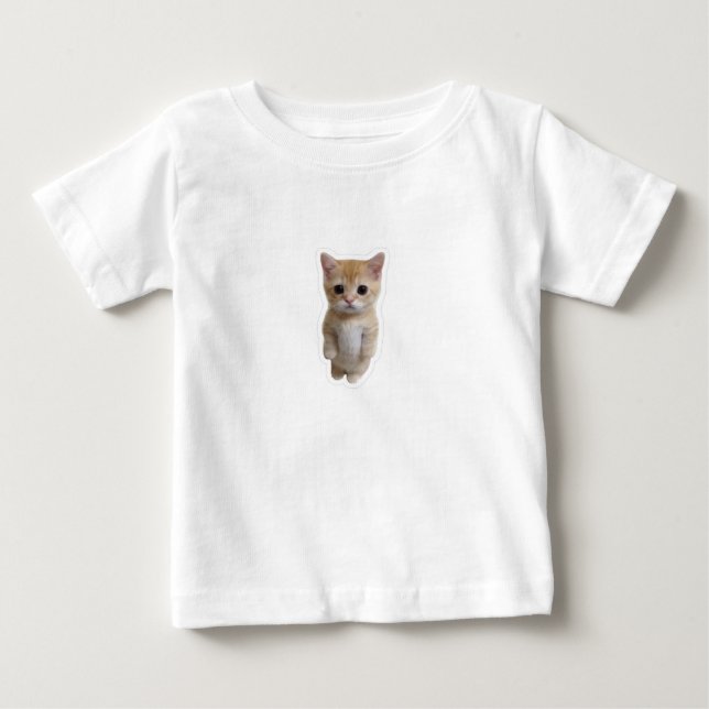 Innocent Cat Graphic T-Shirt (Front)