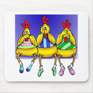 Innocent Chickens Mouse Pad