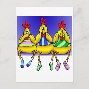 Innocent Chickens Postcard