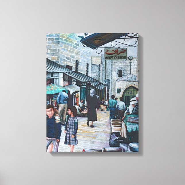 Innocent Eyes Of Old Jerusalem Canvas Print (Front)