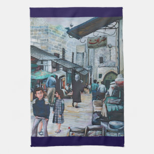 Innocent Eyes of Old Jerusalem Tea Towel