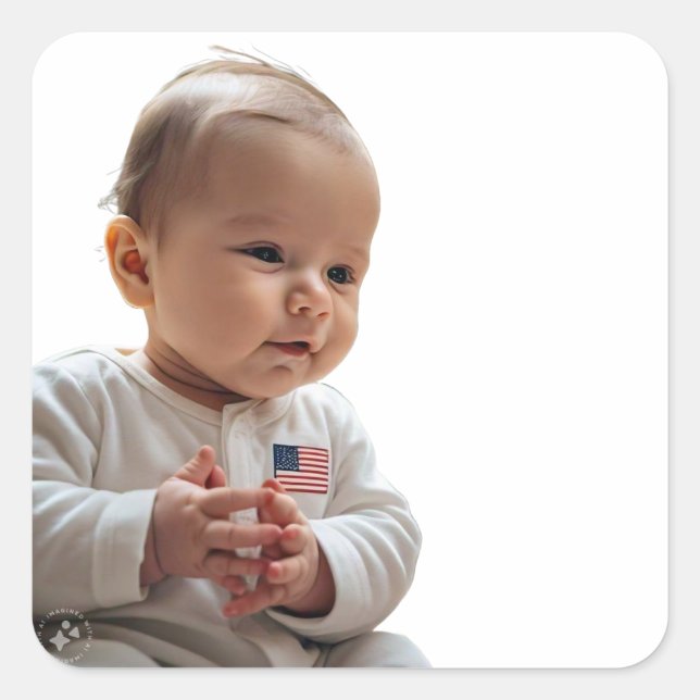 innocent future square sticker (Front)