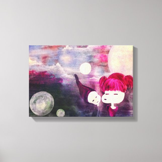 innocent kisses canvas print (Front)