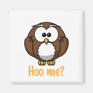 Innocent Owl - "Hoo Me?" Magnet