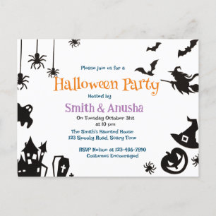 Innovation Adult Halloween Party  Holiday Postcard