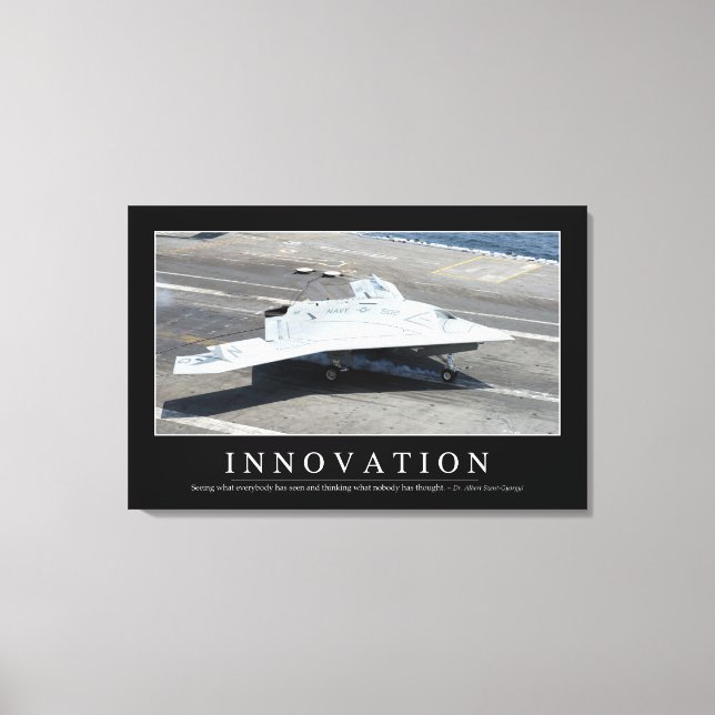 Innovation: Inspirational Quote 1 Canvas Print (Front)