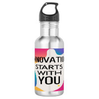 Innovation Starts With You water bottle