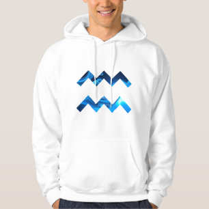 Innovative Aquarius Flow – Electric Blue Hoodie