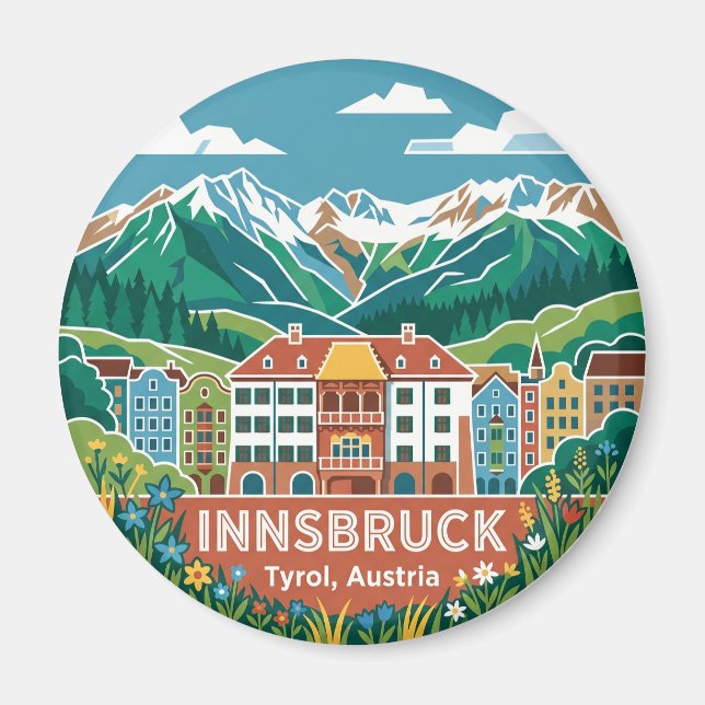 Innsbruck Austria Magnet (Front)