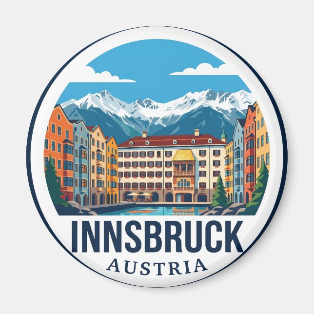 Innsbruck Austria Magnet (Front)