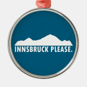 Innsbruck Austria Please Metal Tree Decoration