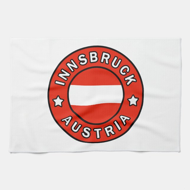 Innsbruck Austria Tea Towel (Horizontal)