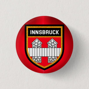Innsbruck Flag 3 Cm Round Badge