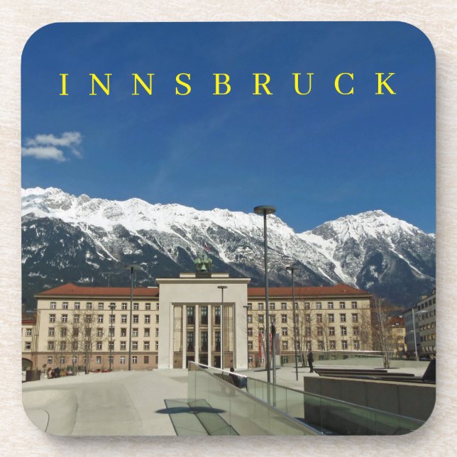 Innsbruck Liberation Monument view coasters (Front)