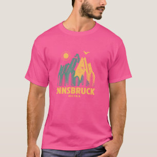 Innsbruck Mountains Austria Hiking Outdoors Vintag T-Shirt