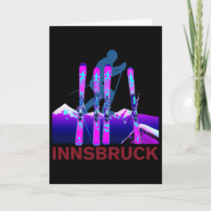 Innsbruck Skiing And Snowboarding Retro 90s Innsbr Card