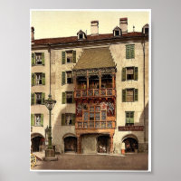 Innsbruck, the Golden Porch, Tyrol, Austro-Hungary