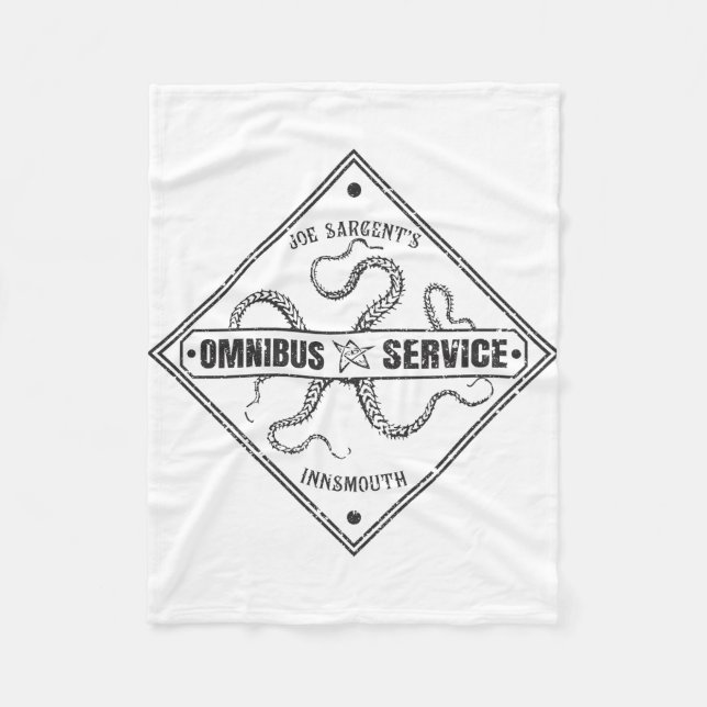 Innsmouth Bus Service Joe Sargent Fleece Blanket (Front)