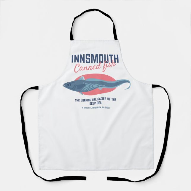 Innsmouth Canned Fish Lovecraftian Apron (Front)