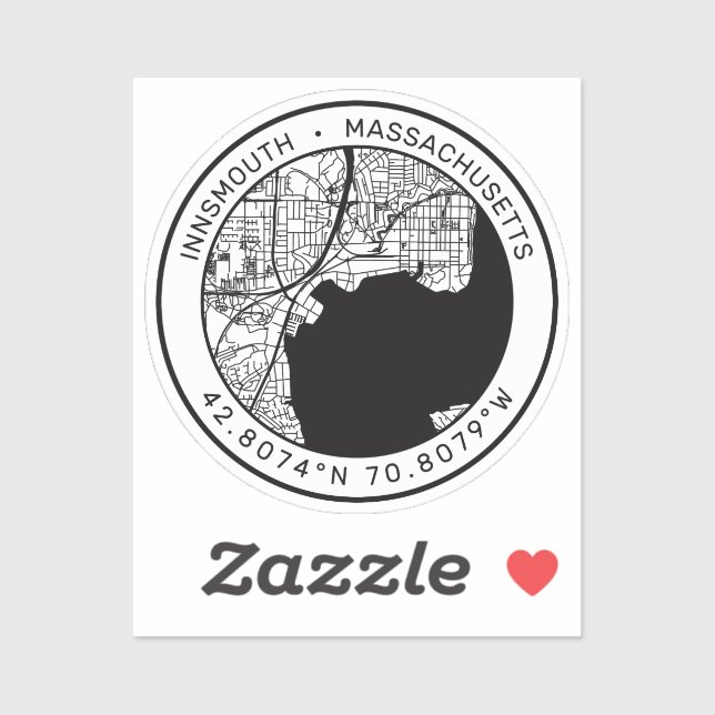 Innsmouth City Map Lovecraft (Sheet)