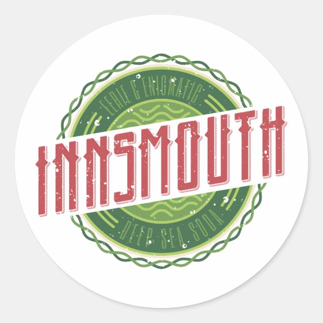 Innsmouth Lovecraft Soda Soft Drink Classic Round Sticker (Front)
