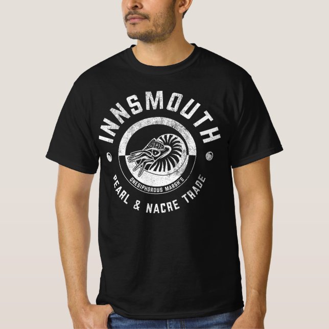 Innsmouth Marsh's Pearl Trade Lovecraft T-Shirt (Front)