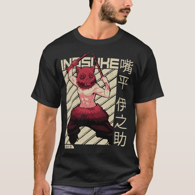Inosuke Demon Slayer  Anime T Shirt T-Shirt (Front)