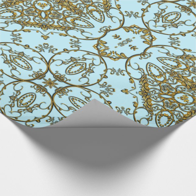 Inoubliable Girly French  Glossy Wrapping Paper (Corner)