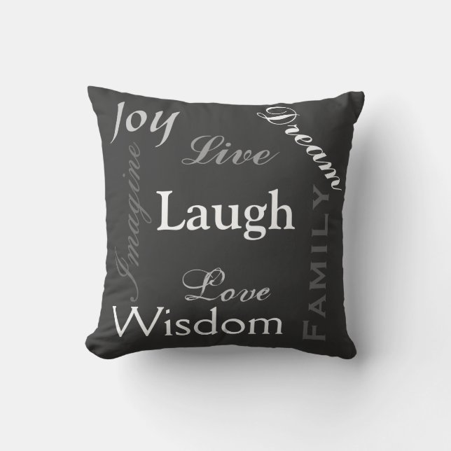 Inpirational Words Cushion (Front)