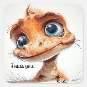 Inquisitive Eyes Square Sticker