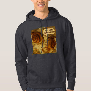 Inquisitive Snail & Michelangelo Parody Cartoon Hoodie