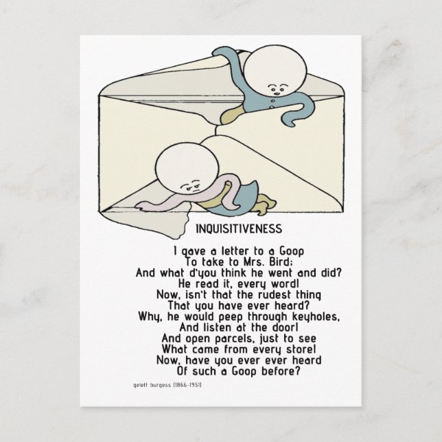 Inquisitiveness - The Goops Postcard (Front)