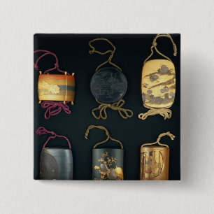 Inro Cases, 19th century 15 Cm Square Badge