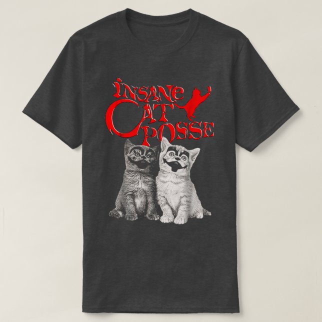 Insane Cat Posse T-Shirt (Design Front)