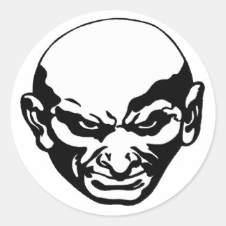 Insane Monster Round Stickers
