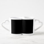 Insanely Black (Blackest Black) CUSTOMIZABLE Coffee Mug Set<br><div class="desc">The Insanely Black Lovers Mug is a tribute to love, passion, and romance. This exquisite mug exudes timeless charm and sophistication. It also makes you two as a couple stand out. While every other couple might choose a red, pink, or any colour for their lover's mug, you chose Insanely Black,...</div>