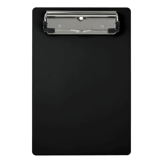 Insanely Black (The Darkest Black) CUSTOMIZABLE Mini Clipboard (Front)