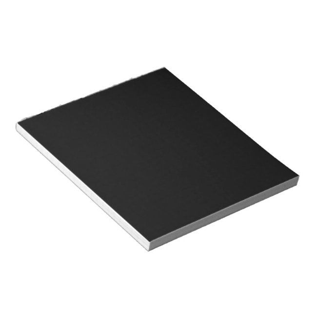 Insanely Black (The Darkest Black) CUSTOMIZABLE Notepad (Angled)