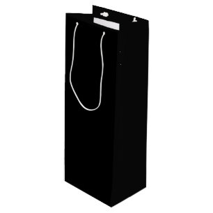 Insanely Black (The Darkest Black) CUSTOMIZABLE Wine Gift Bag