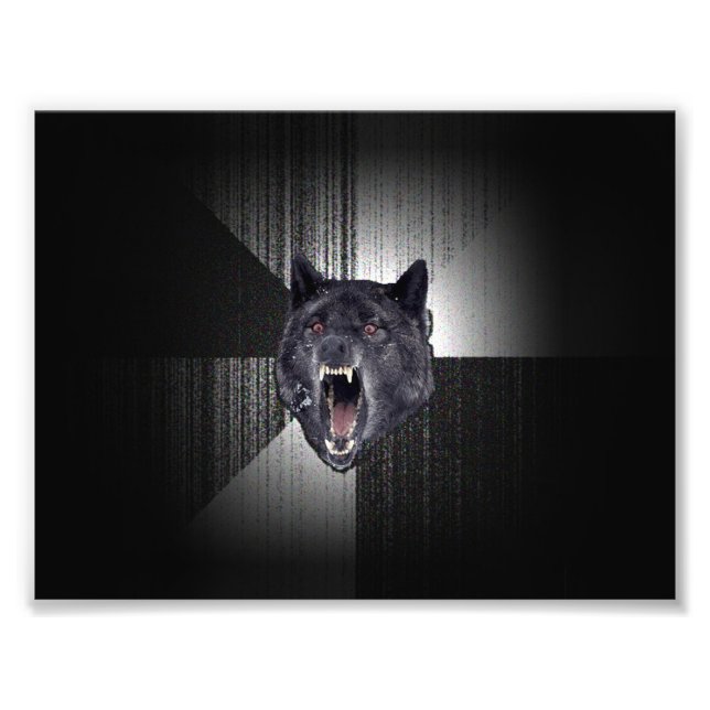 Insanity Wolf Meme Photo Print (Front)