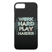Inscription Work Hard Play Hard Classic