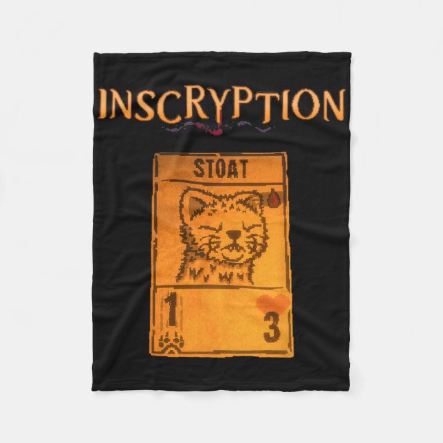 Inscryption Psychological Stoad Card Game Hallowee Fleece Blanket (Front)