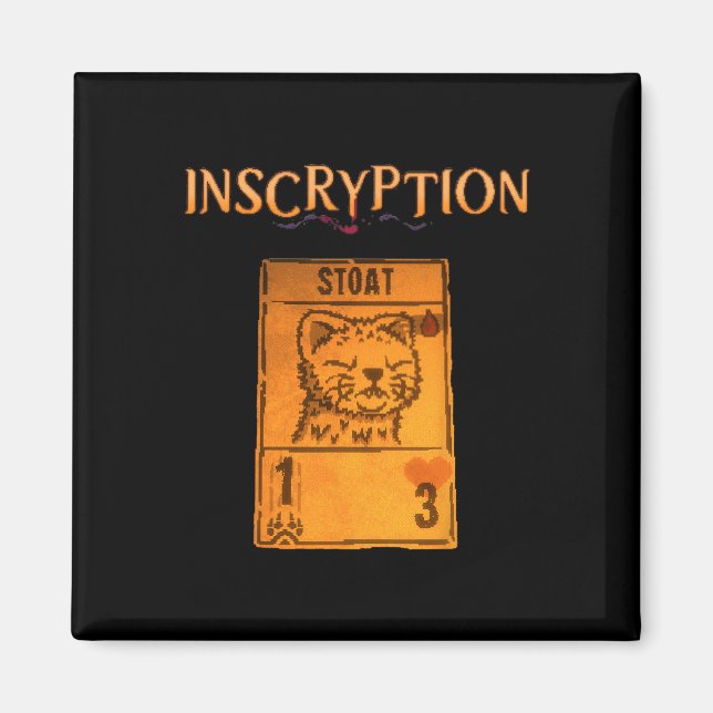 Inscryption Psychological Stoad Card Game Hallowee Magnet (Front)