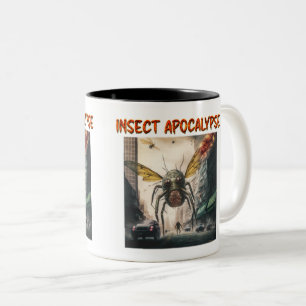 Insect Apocalypse Two-Tone Mug, 11 oz Coffee Mug